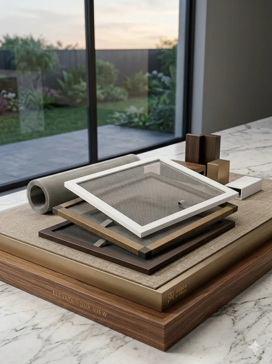 Coloris de cadre — blanc, bronze, noir
